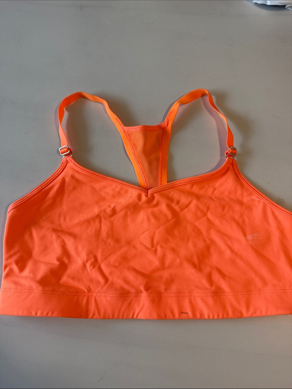 Seamless Racerback Bralette - Neon Orange